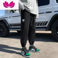 七斓运动裤男薄款潮流休闲长裤百搭裤子潮牌卫裤夏季男生束脚裤