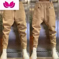 七斓休闲裤春季新款男士韩版潮流运动裤百搭潮牌修身针织网红束脚卫裤