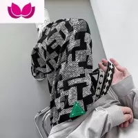 七斓oversize裤子高街美式复古vibe休闲裤男夏季凉感黑白格子男裤长裤