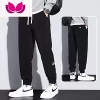 七斓灯芯绒运动卫裤男士款加绒加厚冬季哈伦雪尼尔休闲男款长裤子