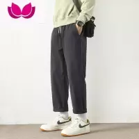 七斓工装裤男士夏季薄款潮流牌宽松直筒裤男生锥形休闲长裤子