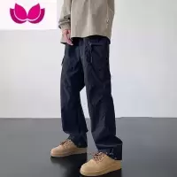 七斓冲锋裤男防风防水夏季美式高街潮牌vibe机能户外宽松休闲工装裤子