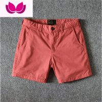 七斓休闲短裤男潮修身纯色三分四分裤夏季潮牌弹力3分4分裤超短裤