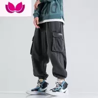 七斓胖胖哥欧美式高街vibe工装裤子男款束脚休闲大码宽松牛仔裤