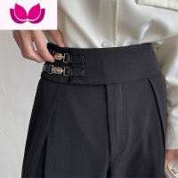 七斓那不勒斯武师西裤男垂坠感oversize裤子设计感高级感英伦雅痞男装