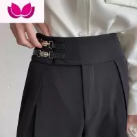 七斓那不勒斯武师西裤男垂坠感oversize裤子设计感高级感英伦雅痞男装