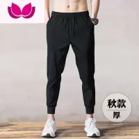 七斓束脚裤男生春季新款休闲裤哈伦九分裤潮流百搭修身小脚束腿运动裤