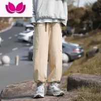 七斓日系工装裤男宽松束脚休闲裤春季潮牌飞行员长裤男生裤子男款