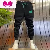 七斓2022新款男网红休闲裤百搭束脚运动裤潮牌青年精刺绣卫裤