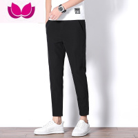 七斓男士休闲裤百搭修身高级感西裤冰丝九分裤男生薄款夏季直筒小脚裤