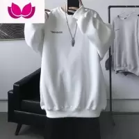 七斓oversize卫衣男2023新款宽松衣服潮牌美式春季圆领款潮牌