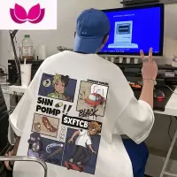 七斓美式复古短袖t恤男夏季痞帅高级感衣服oversize半袖