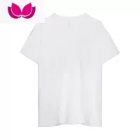 七斓300gt恤美式宽松纯色不透厚实圆领打底男女短袖T