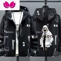 七斓2023春季新款外套男潮流帅气学生宽松夹克大码男生百搭外褂子