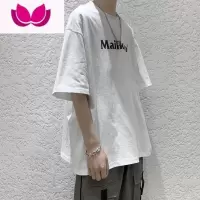 七斓美式高街t恤男设计感小众潮流复古上衣夏季潮牌短袖痞帅衣服