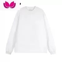 七斓国潮美式简约纯色短袖T恤男女情侣装新款打底衫长袖上衣潮ins