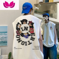 七斓欧美hiphop背心男夏季西海岸小众无袖T恤ins潮牌宽松坎肩