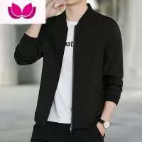 七斓保罗外套2022新款男士休闲棒球领夹克男青少年潮流加绒上衣