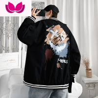 七斓棒球服外套男秋季ins港风潮牌高街宽松夹克韩版潮流chic百搭上衣