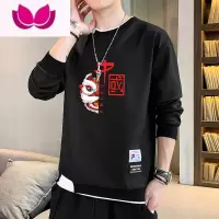 七斓卫衣男士圆领秋衣潮牌ins套头上衣服冬款宽松打底衫长袖T恤