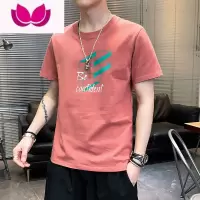 七斓夏季短袖t恤男士百搭半袖体恤潮牌ins潮流宽松上衣服男装