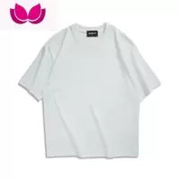 七斓美式260克索罗娜棉T恤男女同款t宽松落肩短袖纯色潮流T恤