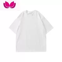 七斓E2023夏季新款男生短袖T恤百搭圆领240g纯色打底衫学生半袖衣服潮