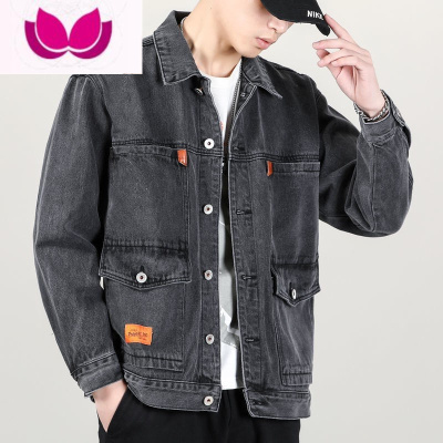 七斓干活穿的牛仔外套男劳保工作服大码加肥加大焊工耐穿耐磨耐脏夹克