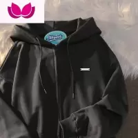 七斓WEYWOT 小众樱花粉开衫卫衣男早春韩版宽松套甜系少女感外套