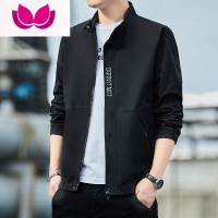 七斓2022新款夹克男休闲外套潮流男装棒球服上衣青中年外穿薄褂子