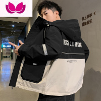 七斓男士外套新款休闲牛仔夹克男装秋装工装上衣服