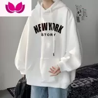 七斓美式连帽卫衣男2022新款ins潮牌宽松学生百搭oversize外套