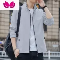 七斓外套男款2023年新款青年立领夹克春季男士休闲百搭上衣服男装