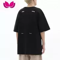 七斓美式高街vibe字母印花短袖t恤男潮牌小众设计感贴布十字星体恤衫
