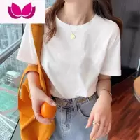 七斓奶黄色正肩短袖t恤女夏季ins潮牌小众设计感复古港味chic上衣