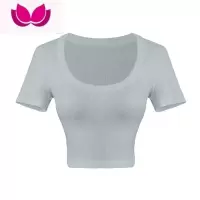 七斓甜辣短款修身显瘦短袖t恤女夏季辣妹内搭套头露脐打底衫上衣