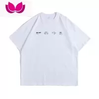 七斓男道日系卡通小图案印花短袖T恤男圆领夏季青年简约通勤百搭体恤