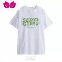 七斓正肩短袖t恤女夏季小众设计冷淡系高级感小个子别致独特chic上衣