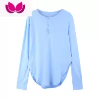 七斓白色衫上衣女夏季V领辣妹纯欲风中长款打底衫宽松薄款长袖T恤