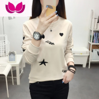 七斓2023年新款春装长袖T恤女士宽松大码上衣打底衫内搭衣服女装z