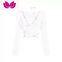 七斓纯欲风设计感假挂脖T恤女春季短款修身显瘦长袖打底衫上衣ins