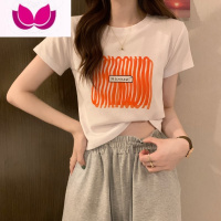 七斓黑色潮牌正肩短袖T恤女夏2023新款美式复古甜辣独特短款上衣