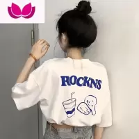 七斓白色正肩T恤女小众设计感ins潮夏季韩版内搭短袖别致上衣