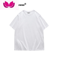 七斓oversize原宿风纯色短袖女t恤2023夏款ins小众咖啡色圆领半袖