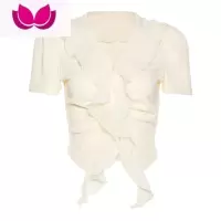 七斓 法式气质显瘦短袖T恤女修身性感短款上衣百搭小众设计感夏
