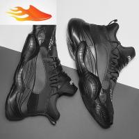 FISH BASKET真恩棉鞋男鞋秋冬季加绒保暖韩版潮流百搭运动休闲黑色鞋子男潮鞋休闲鞋