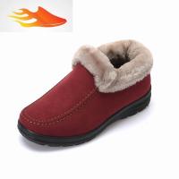 FISH BASKET冬季中老年妈妈棉鞋老太太加绒保暖女鞋老人防滑奶奶鞋休闲鞋
