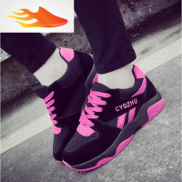 FISH BASKET春季女生运动休闲鞋子女装波鞋跑步鞋百搭学院厚底板鞋中学生女鞋