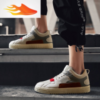 FISH BASKETins超火的鞋子男潮鞋帆布男鞋2019秋冬新款韩版潮流英伦百搭板鞋