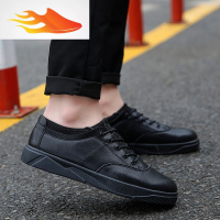 FISH BASKET英伦潮流男士百搭休闲男鞋les帅t小码37码林弯弯中性时尚黑色板鞋